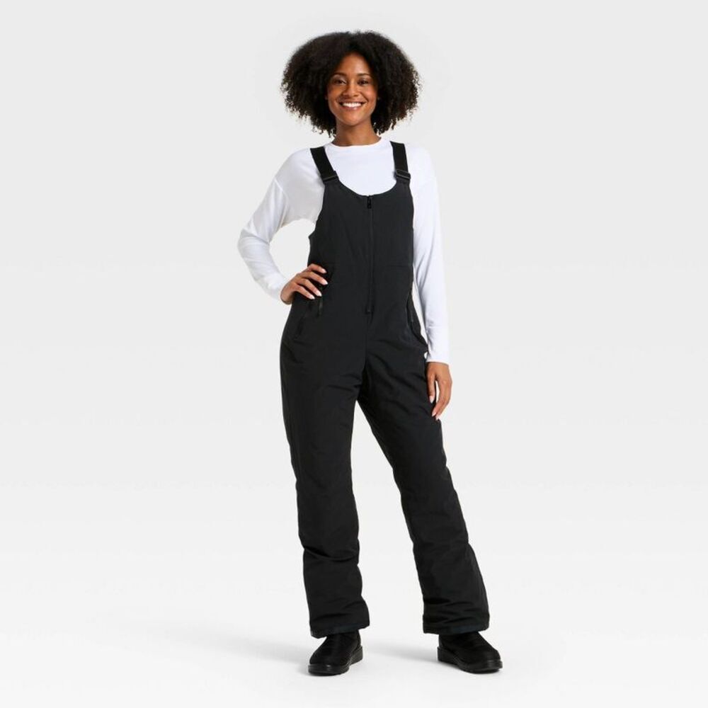 Women's Snowsport Waterproof Snow Bib - All In Motion Black XL